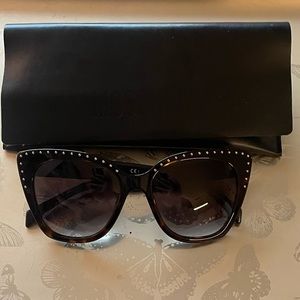 Moschino Stud Tortoise Sunglasses